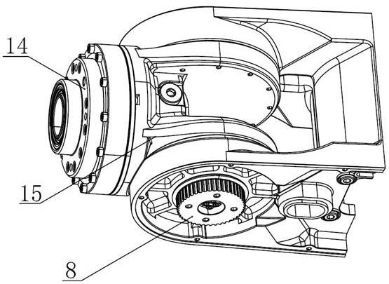 关节内部设置有齿轮
