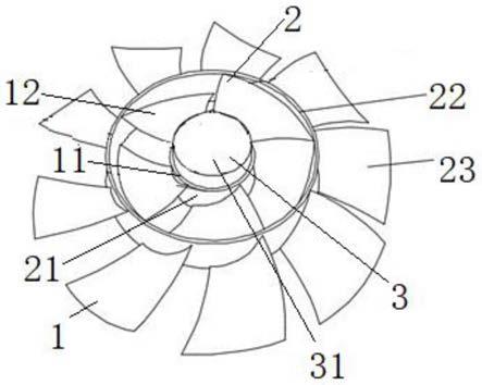 一种用于涡轮增压器的多级叶轮结构以及涡轮增压器的制作方法
