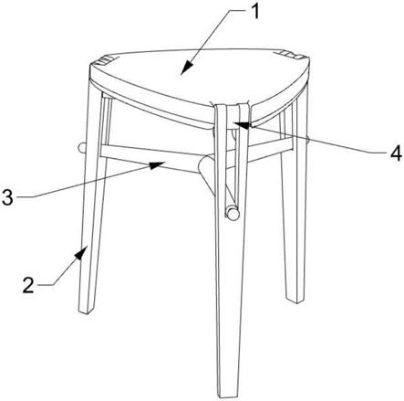 一种可方便组装的凳子的制作方法