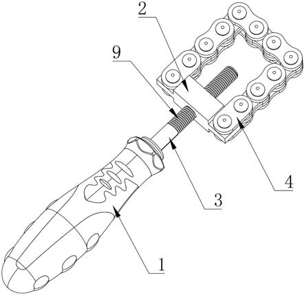 一种锁合稳定的链条式扳手的制作方法