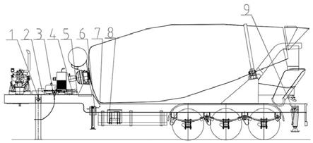 一种甩挂结构混凝土搅拌运输半挂车的制作方法