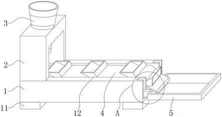 一种机械配件冲压出料口防堆积接料结构的制作方法