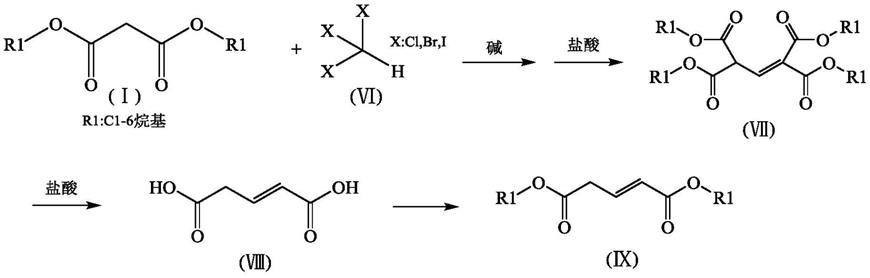 戊烯二酸二酯的制备方法与流程