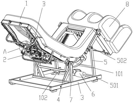 按摩椅内部机械结构图图片