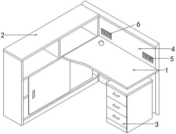 一种办公用的办公桌的制作方法