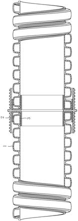 双壁波纹管连接结构的制作方法