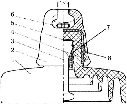 新型结构的锯齿型瓷绝缘件的悬式瓷绝缘子的制作方法