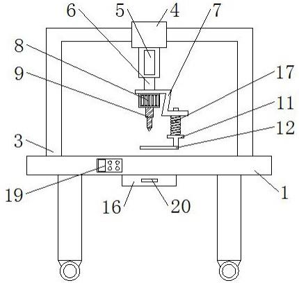 一种建筑施工用复合板材打孔机的制作方法