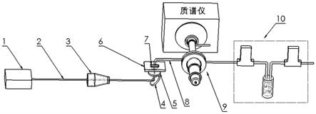 一种具有常压激光解析电离和二次光电离的质谱成像装置