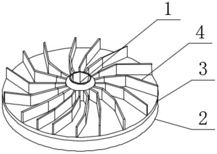 一种高转数电机使用的塑胶叶轮的制作方法