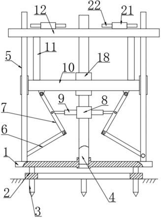 一种高稳定性的建筑技术施工支撑架的制作方法