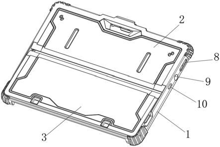 一种后支架卡位结构的平板电脑保护套的制作方法