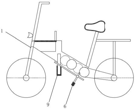 自行车机械简图图片