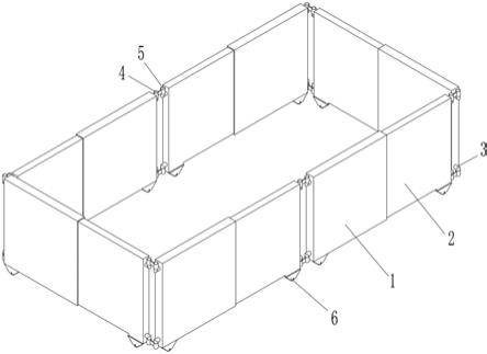 快速组装结构的施工围挡的制作方法