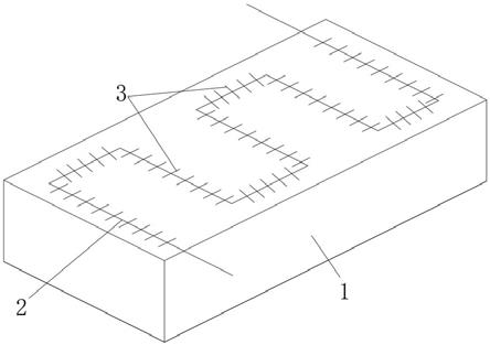 一种大体积混凝土光纤布置的简易固定结构的制作方法