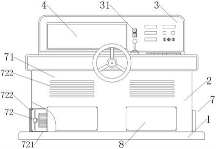 一种具有通风散热、屏幕可调节的驾驶室控制台的制作方法