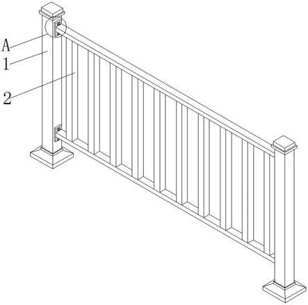 一种市政工程用护栏的拼接结构的制作方法