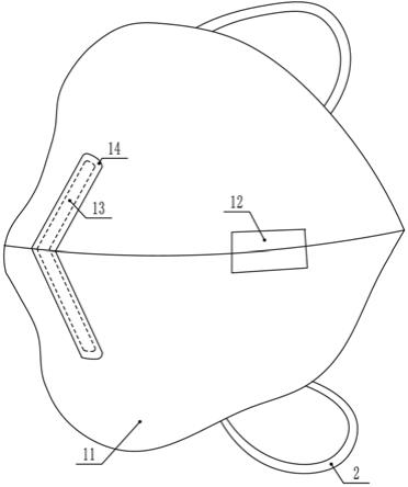 一种防皮肤压痕可提示环保口罩的制作方法