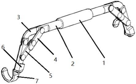 一种用于录音访谈麦克风的可折叠伸缩挑杆支撑架