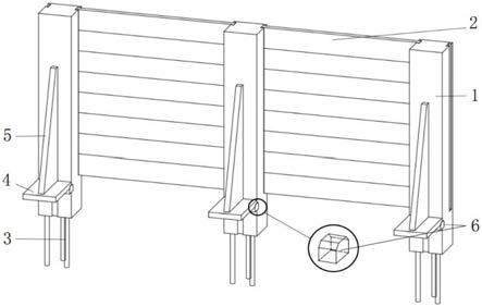 一种板桩-扶壁装配式挡土墙