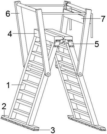 1.5米人字梯尺图纸图片