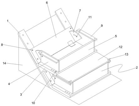 一种深基坑上下楼梯的制作方法