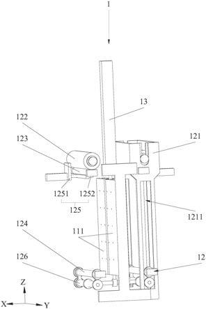 一种覆膜装置及V法生产线的制作方法