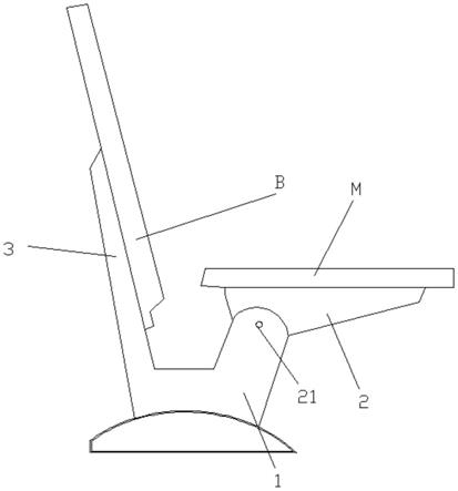 一种用于椅子的支撑结构的制作方法