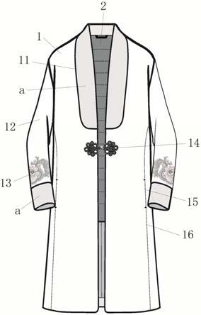 一种新型汉服羽绒衣的制作方法