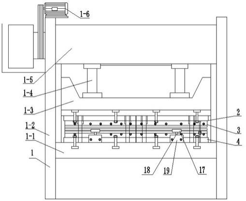 用于围栏桩的排冲成型冲孔模具的制作方法