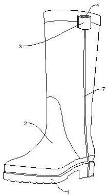 一种触电报警雨靴的制作方法