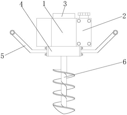一种农业植树的钻孔机的制作方法
