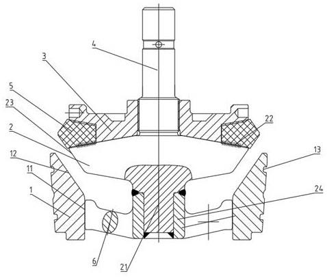 一种往复泵的锥阀与阀座配合结构的制作方法