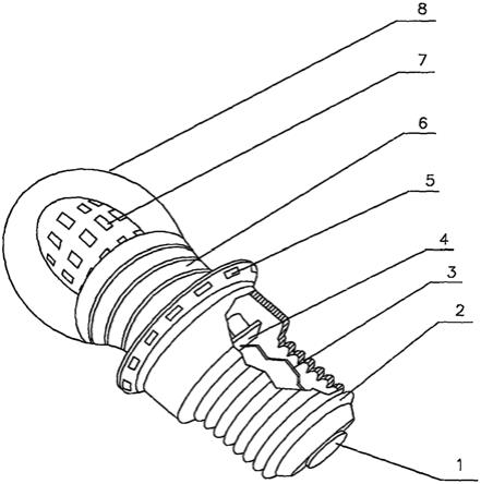 一款新型LED背发光节能灯泡的制作方法