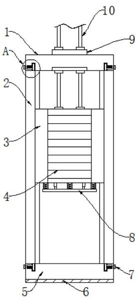 一种电梯对重架结构的制作方法