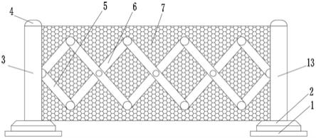 建筑施工现场用定型化工具式单立杆防护栏杆的制作方法