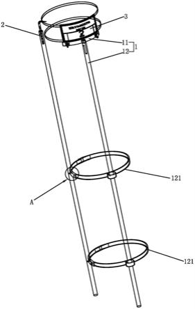 免登杆挂设配电线路杆号牌装置的制作方法