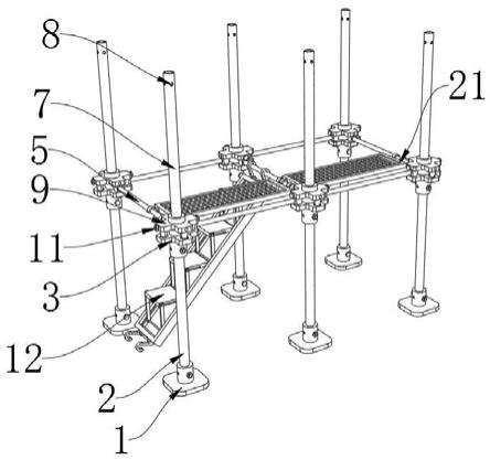 一种拆装方便的建筑工程用脚手架的制作方法