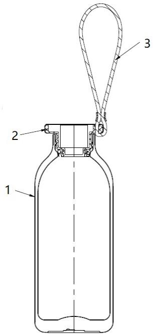 一种旋盖具有系带孔的保温瓶的制作方法