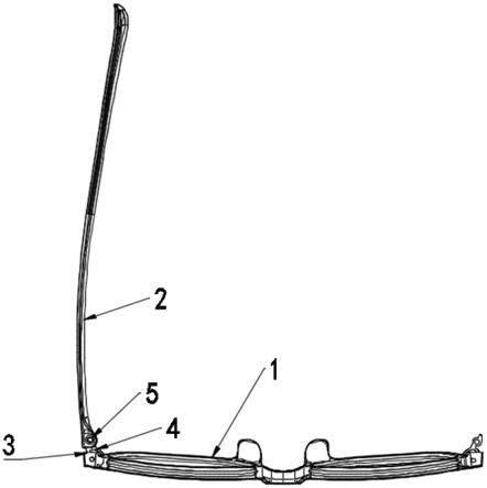 眼镜框架结构示意图图片