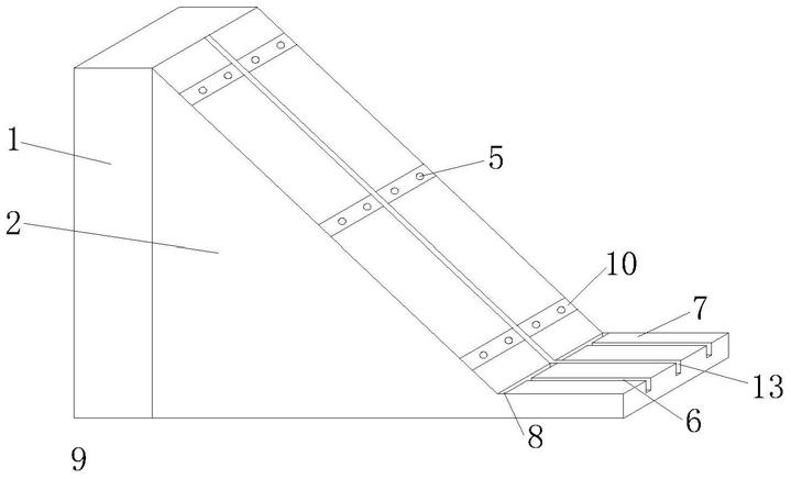 一种深挖陡坡路堑边坡施工用防护结构的制作方法