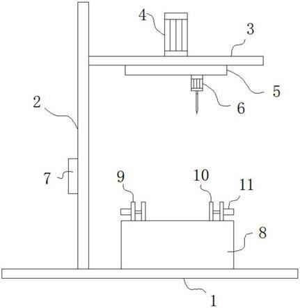 一种微型电机金属外壳加工用开孔装置的制作方法