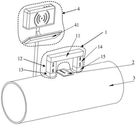 一种基于射频识别传感的管道内壁腐蚀监测系统