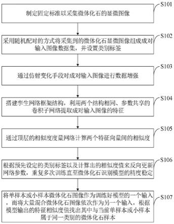 一种单样本与小样本微体古生物化石图像识别方法及系统