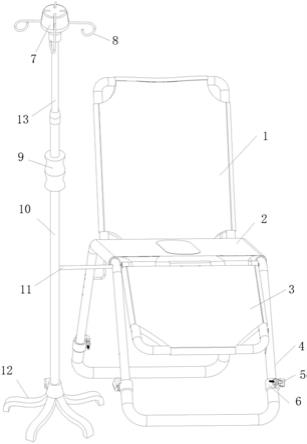 一种野外卫勤救援用组装式输液支架的制作方法