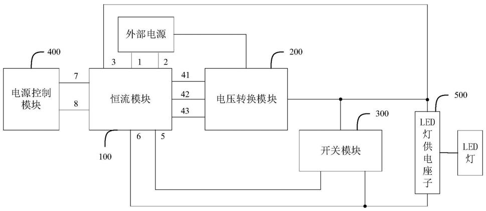 恒流驱动电路,led灯和投影仪的制作方法