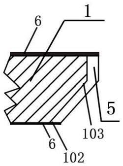 一种三聚氰胺饰面板的无封边结构的制作方法