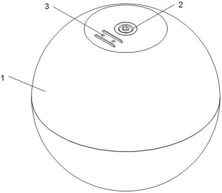 一种测定球浮定位装置的制作方法