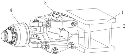 侧升降转向桥悬架的制作方法