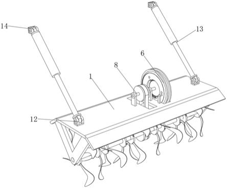 一种拖拉机动力农机具的悬挂传动机构的制作方法